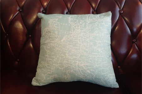 lot de 4, housses de coussins voyage, déco explorateur, style vintage, couleur vieilli et bleu, carte du monde