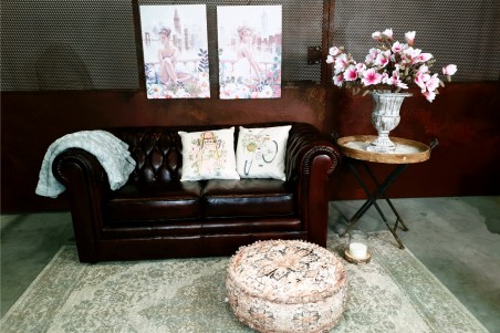 housses de coussins échelle, florales, été, jardins, printemps