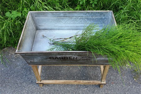 Jardinière Garden en métal & bois support pot de fleurs  porte plante jardin shabby chic déco vintage style indus