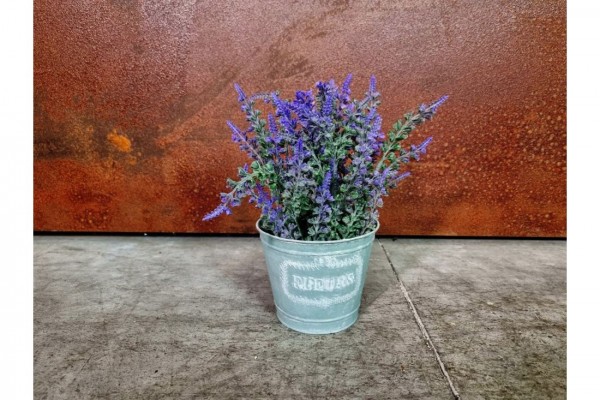 pot de fleurs style jardinière vieilli lavande pot vintage floral couleur lilas