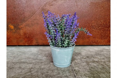 pot de fleurs style jardinière vieilli lavande pot vintage floral couleur lilas