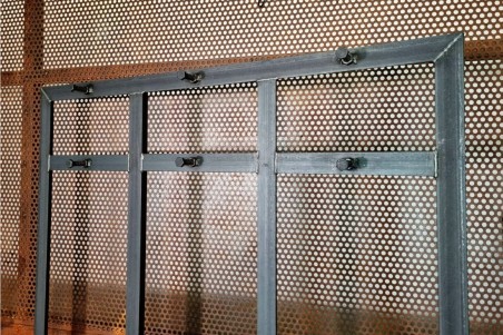 meuble d'entrée en acier, vestiaire, bar, restaurant, salle de sport, metal, style industriel, porte manteau, range chaussures