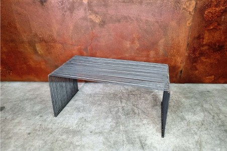 table basse filaire acier brut vernis style industriel déco vintage garage atelier