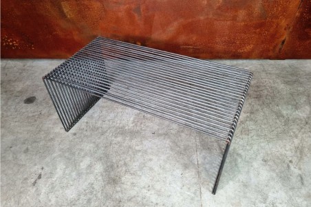 table basse filaire acier brut vernis style industriel déco vintage garage atelier