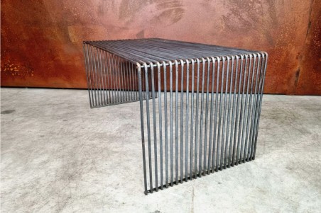 table basse filaire acier brut vernis style industriel déco vintage garage atelier