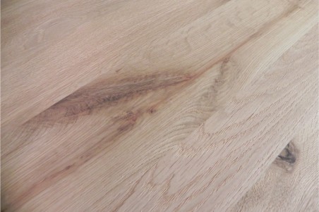 Plateau bois de chêne 120x100 cm pour table style industriel sur mesure