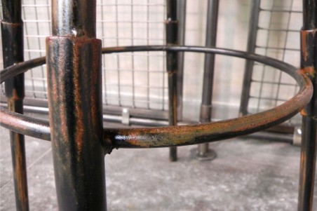 Chaise de bar métal et bois, style industriel, déco vintage, design steampunk, original