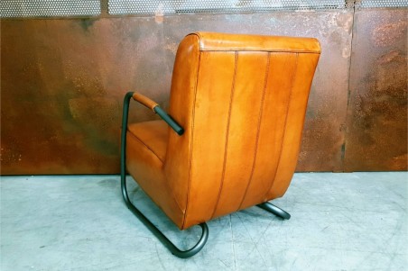 Thory - Fauteuil Vintage en cuir