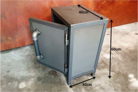 Table de chevet coffre métal - Rochefort