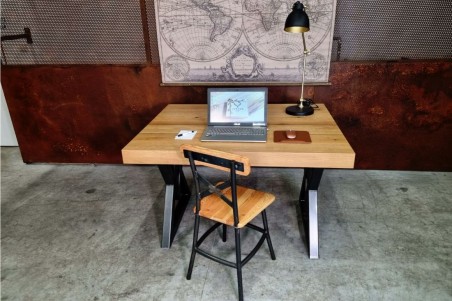 Chaise métal bois bistrot café bar restaurant déco style indus design vintage