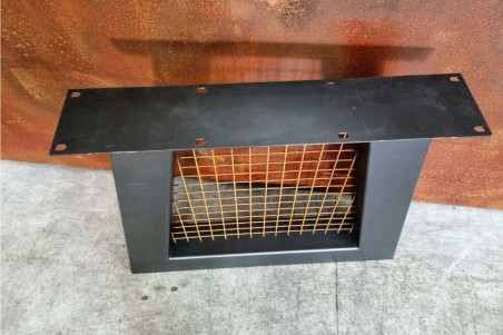 pieds métal et grillage rouillé piétement acier style industriel déco indus loft