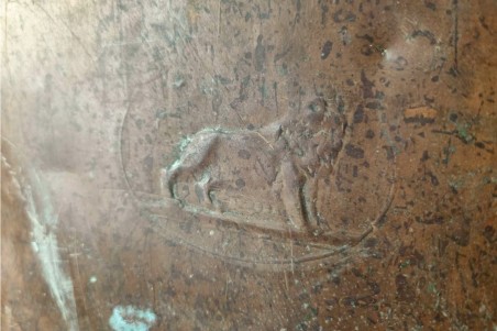 chiner, brocante, pulvérisateur avec lanière sac à dos, vintage, vieilli, ancien