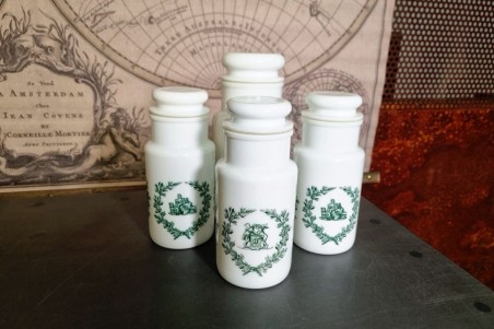 Pots en porcelaine - Lot de 4