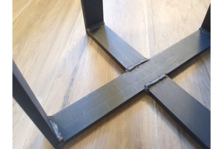 Table basse métal bout de canapé indus déco vintage style atelier design loft