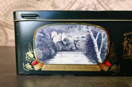 brocante, chiner, vintage, vieilli, ancien, boîte métal, verte,