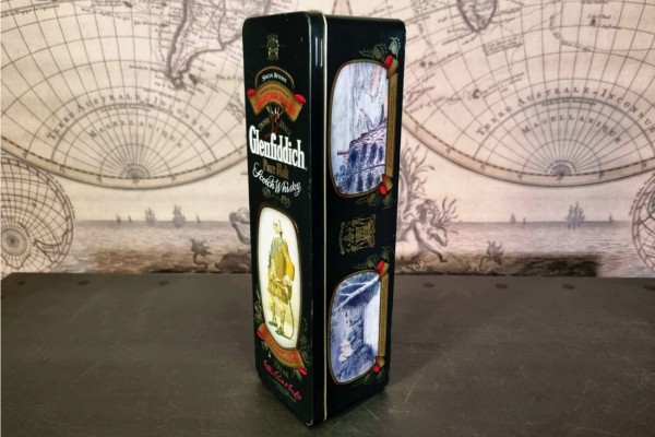 brocante, chiner, vintage, vieilli, ancien, boîte métal, verte, 2