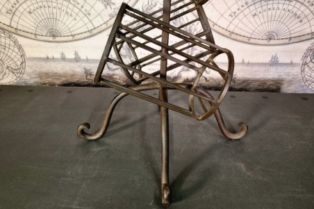 brocante, chiner, vintage, vieilli, ancien, porte bouteille à poser au sol de 6 bouteilles