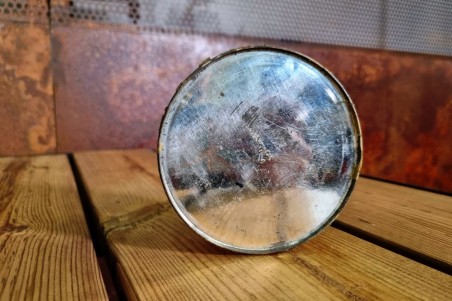 boîte café chocolat, mogols, métal et papier, ancien, vintage, chiner, brocante