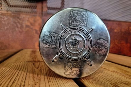 boîte métal ronde,  ancien, vintage, chiner, brocante