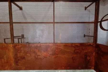 Panneau perforé, séparation de pièce, paravent, style industriel, décoration vintage, design loft