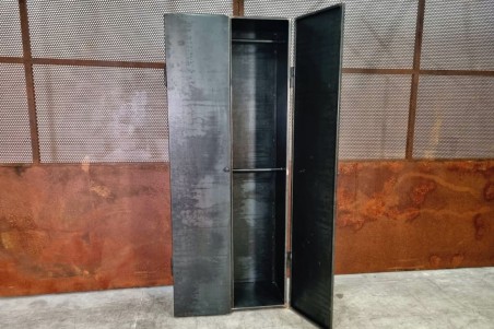 Armoire métal vintage design acier brut déco indus loft