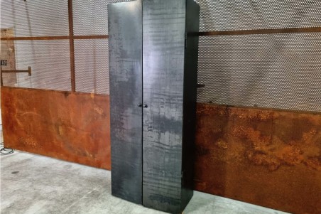 Armoire métal vintage design acier brut déco indus loft