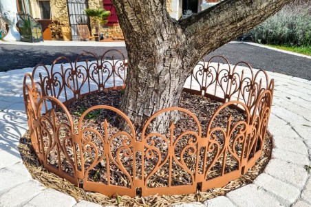 bordure de jardin bordurette extérieur clôture arbre décoration de jardin