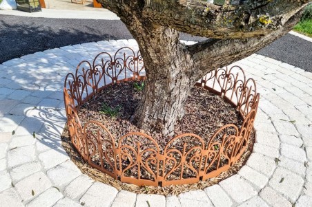 bordure de jardin bordurette extérieur clôture arbre décoration de jardin