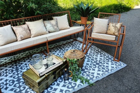 Tapis extérieur Faïence pour le jardin décoration carreaux de ciment imperméable