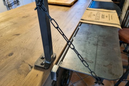 Tablette en métal extension d'îlot centrale à fixer tablette murale gain de place