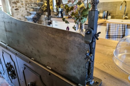 Tablette en métal extension d'îlot centrale à fixer tablette murale gain de place