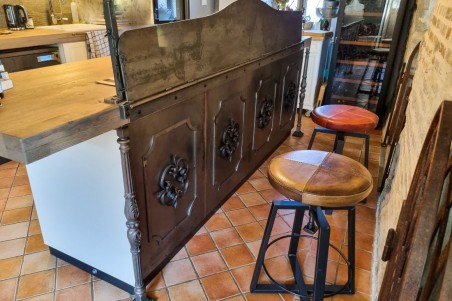 Tablette en métal extension d'îlot centrale à fixer tablette murale gain de place