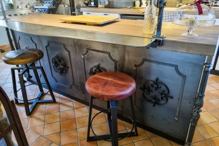 Tablette en métal extension d'îlot centrale à fixer tablette murale gain de place