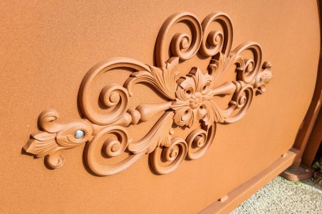 Portillon de jardin fer forgé en chapeau de gendarme qualité artisanale haut de gamme