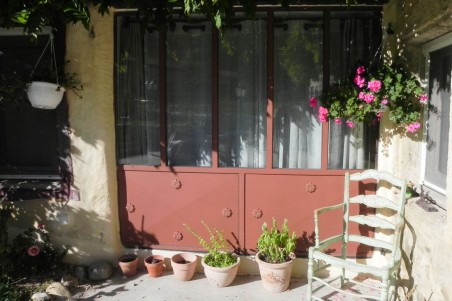 Verrière étanche pour le jardin fabrication artisanale haut de gamme métal terra cotta rosaces