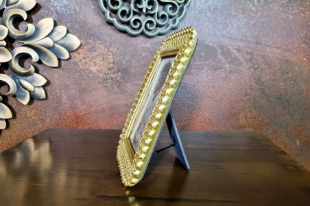 cadre photo doré baroque avec support pour table décoration vintage cadre royal dimension 20x15