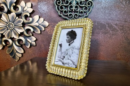 cadre photo doré baroque avec support pour table décoration vintage cadre royal dimension 20x15