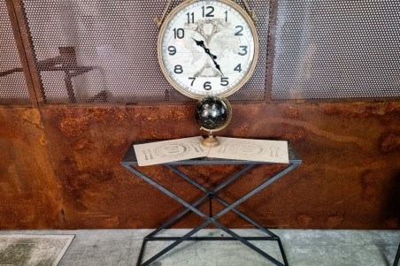 set de table lin style vintage décoration industrielle assiette couvert