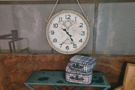 valisette carreaux , set de 2 petit modèle et grand modèle rouge et bleu décoration vintage style indus