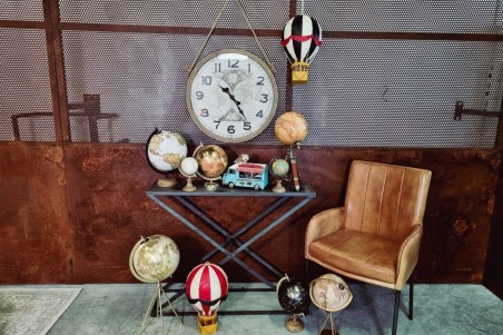 globe or doré vintage socle pieds doré style rétro