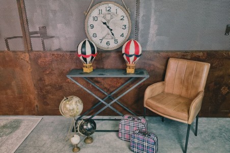 Montgolfière steampunk rouge