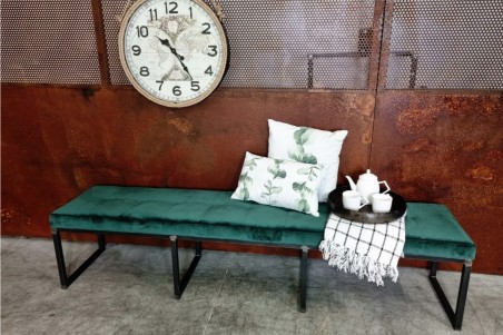 coussin lin végétal 50x30 rectangle beige feuilles vertes décoration végétale style tropical