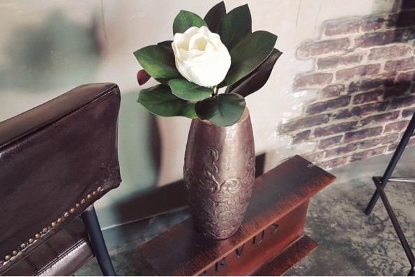 fleurs artificielles magnolias lot de 4 blanche trompe l'oeil vrai