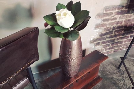 fleurs artificielles magnolias lot de 4 blanche trompe l'oeil vrai