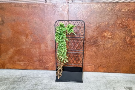 Jardinière Métal avec treillis spécial plantes grimpantes déco style indus design grillage