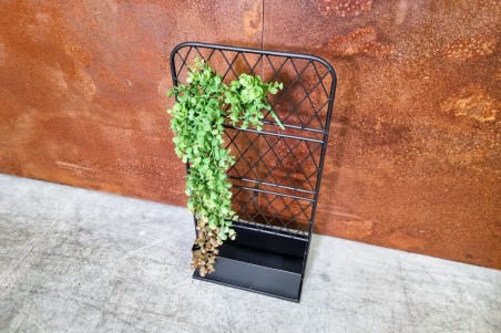 Jardinière Métal avec treillis spécial plantes grimpantes déco style indus design grillage
