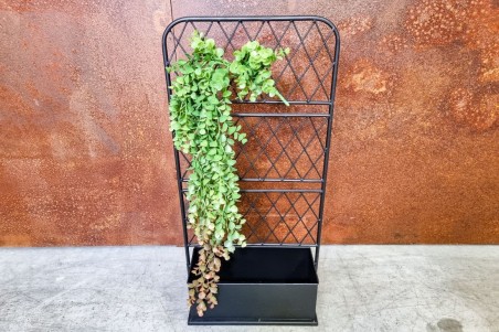 Jardinière Métal avec treillis spécial plantes grimpantes déco style indus design grillage