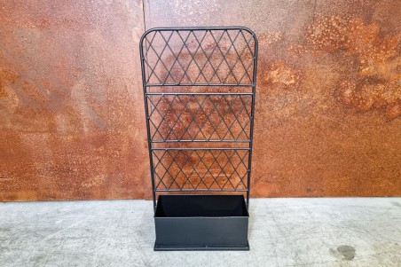 Jardinière Métal avec treillis spécial plantes grimpantes déco style indus design grillage