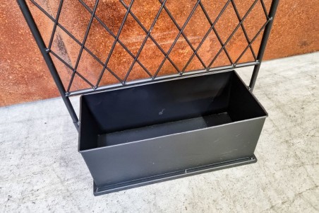 Jardinière Métal avec treillis spécial plantes grimpantes déco style indus design grillage