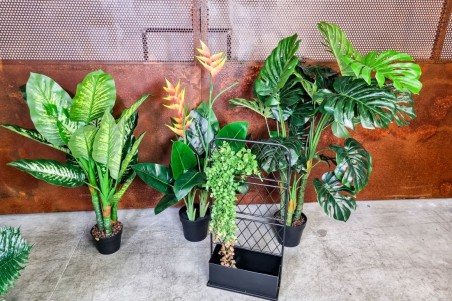 Jardinière Métal avec treillis spécial plantes grimpantes déco style indus design grillage